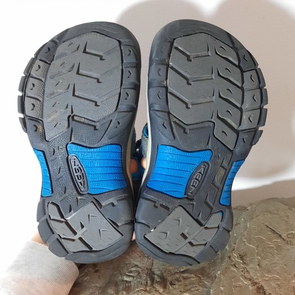 Kids Blue and Gray Outdoor Sandals - Picture 9 of 9